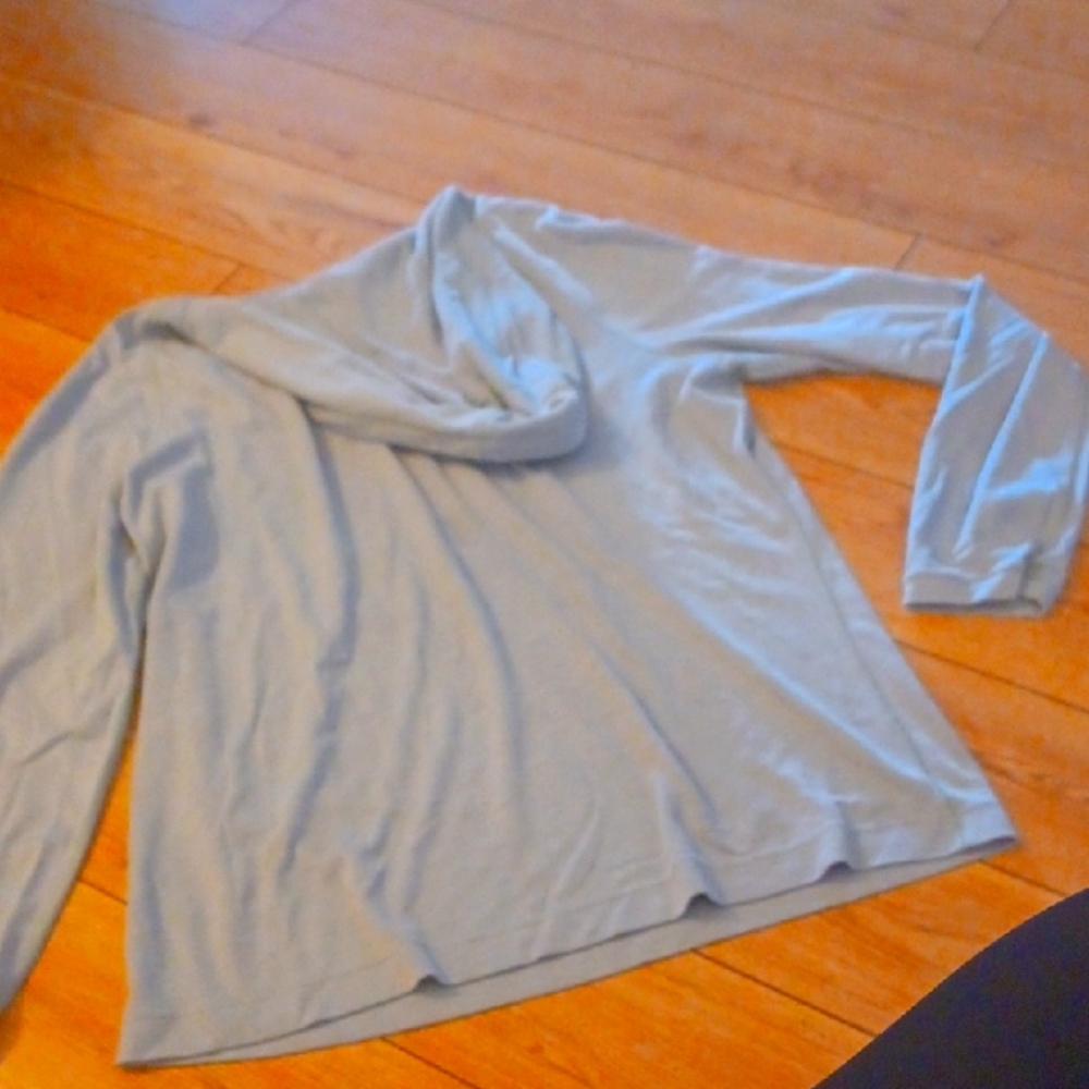 Pipeline Hoodie Mens Light Gray LS Soft Cotton Knit XL EUC